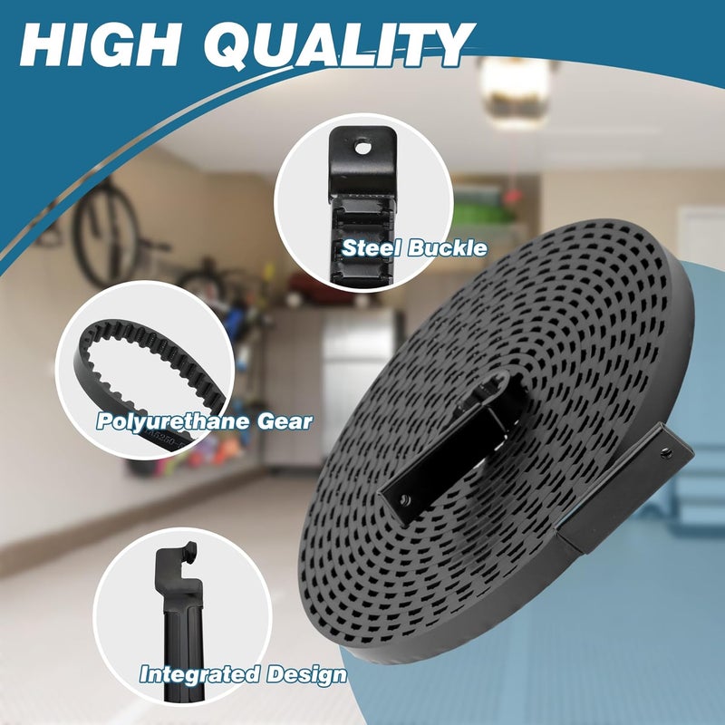 PETOX 41A3589-1 Drive Belt for 8ft High Garage Doors, 256'' Garage Door Openers Belt 41A3589-1, Replacement Belt Compatible with Chamberlain/LiftMaster/Sentex/Whisper Belt Drive Garage Door Opener - Image 2